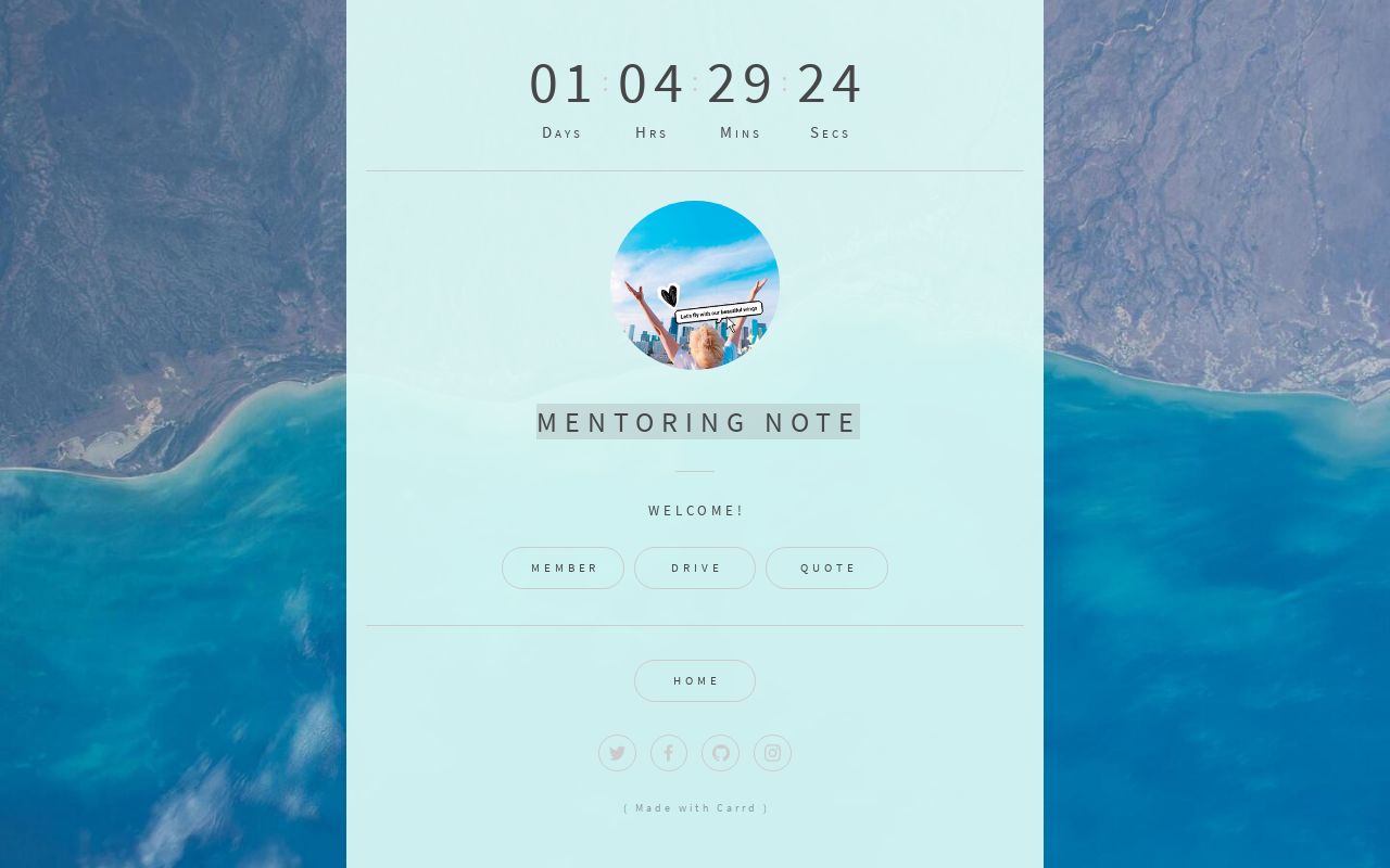Carrd profile picture for @mentoring